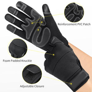 ถุงมือช่างหนังสังเคราะห์ทนทานต่อแรงกระแทกสูงถุงมือทำงานจากโรงงาน - Product Image 2