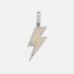 Pendentif personnalisé pour homme, style Hip Hop, en alliage plaqué or, serti de diamants taille brillant ronde, collection Ice Legacy - Product Image 2