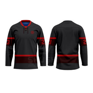 Jersey de Hockey sobre Hielo 100% Poliéster, Diseño Personalizado, Impermeable, con Color y Logotipo Personalizados - Precio Bajo - Product Image 3