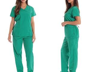 Conjuntos de uniformes médicos de manga corta transpirables y duraderos hechos a medida, uniformes médicos de último diseño para mujeres, uniformes hospitalarios - Product Image 4