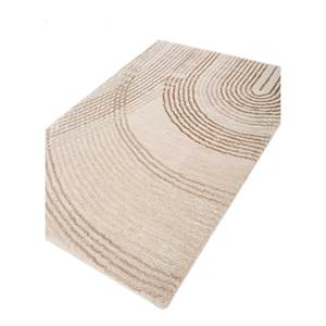 Alfombra Azalea Ivory de Lana y Seda de Bambú Anudada a Mano, 10 mm de Grosor, Rectangular, con Patrón Abstracto para Hogar y Pasillo -Esk-344 - Product Image 2