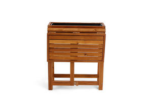 Table de rempotage en bois portable avec cadre robuste et conception résistante aux intempéries, idéale pour le jardinage en plein air - Product Image 3