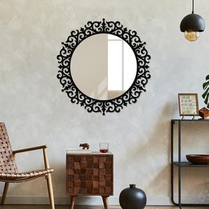 Modern <b>Art</b> Ornament <b>Wall</b> <b>Mirror</b> Hot Selling Antique Design Decorative Center <b>Wall</b> <b>Mirror</b> Silver Color <b>for</b> Living Room Bathroom - Product Image 6