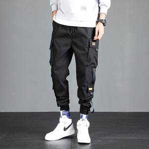 Pantalon cargo en toile respirante pour hommes, streetwear d'été tricoté et uni avec poches d'été, dernière conception, 2025 avec logo personnalisé - Product Image 3