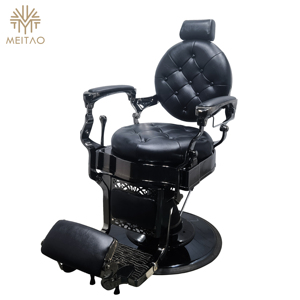 Màu xám cổ điển cắt tóc ghế da lộn vòng trở lại thủy lực ngả Heavy Duty Salon Styling ghế - Product Image 3