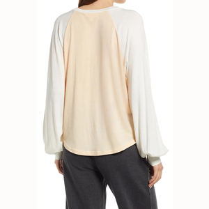 Custom women's <b>Raglan</b> <b>Sleeves</b> Colorblock <b>Long</b> <b>Sleeve</b> <b>T</b>-<b>Shirt</b> for men - Product Image 2