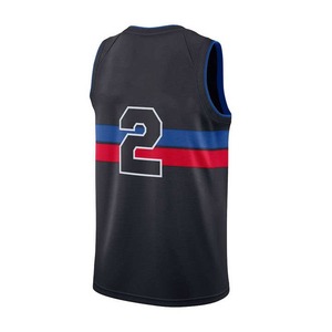 Maillot de basket-ball personnalisable pour hommes séchage rapide polyester respirant en noir avec chiffres cousus grande taille pour adultes en plein air - Product Image 6