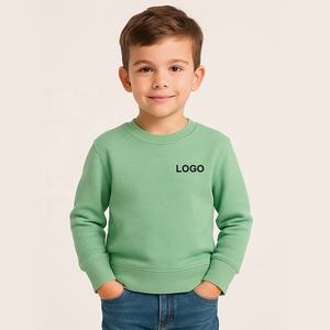 Sudadera Lisa para niños, jersey de lana de algodón unisex para deportes escolares y ropa informal, servicio OEM ODM - Product Image 5