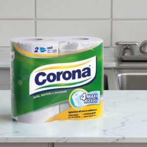 Ensemble de papier toilette Corona 10x4 rouleaux Gr.450 mouchoirs de salle de bain de qualité supérieure - Product Image 2