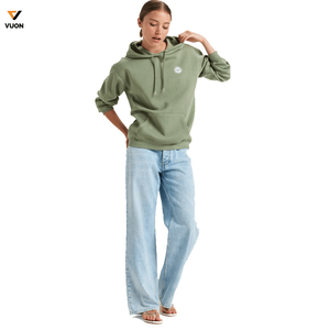 Vente en gros Tissu de haute qualité 320gsm-380gsm Sweat à capuche pour femme Impression décontractée Logo personnalisé Sweat à capuche - Product Image 4