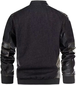 Nuevo diseño personalizado chaquetas bordadas con botones de cuero genuino con color sólido negro y azul para hombres Look de invierno - Product Image 3