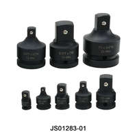 Jeu d'adaptateurs de douilles à chocs CR-V 6 ou 8 pièces, modèle JS01283, avec garantie de 3 ans, mallette OEM, sans batterie, fabriqué à Taïwan, sans clé