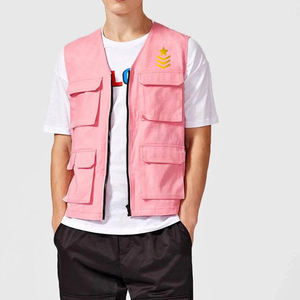 Logotipo personalizado y color transpirable sin mangas Cargo chaleco chaqueta con múltiples bolsillos para el verano - Product Image 5