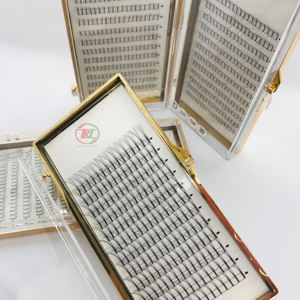 Extensiones de pestañas postizas de alta calidad al mejor precio de Vietnam, pestañas de racimo individuales de visón prefabricadas, pestañas de abanico 3D 4D 5D al por mayor - Product Image 4