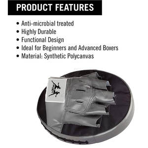 Almohadilla de enfoque de boxeo ligera para reflejos rápidos y entrenamiento de precisión Almohadilla de enfoque de boxeo ajustable con agarre cómodo - Product Image 2