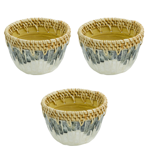 Pas cher prix filé bambou bol à salade vadrouille rotin bol de service dans un style minimaliste en gros décor à la maison et ustensiles de cuisine du Vietnam - Product Image 5