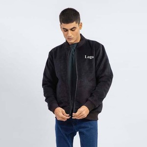 Vestes bomber à fermeture éclair de couleur noire, imperméables, vêtements pour hommes, vestes pour hommes de la rue principale, provenance du Pakistan, service OEM, conception personnalisée - Product Image 4