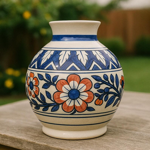 Vase en céramique décoratif / Poterie pour la décoration de la maison Poterie et émail luxueux - Product Image 2