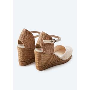 Zeppe espadrillas Crochet Satuna eleganti sandali con zeppa uncinetto - Product Image 3