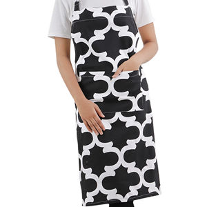 Delantal estampado sin mangas de algodón 100%, accesorio de limpieza de cocina duradero y elegante para hoteles, cocinas, uso al aire libre - Product Image 1