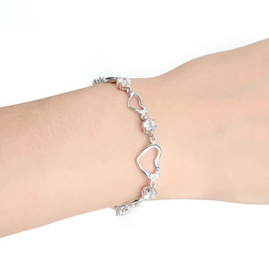 สร้อยข้อมือเงินแท้รูปหัวใจ Jeulia ดีไซน์ทันสมัย - Product Image 5