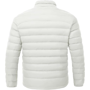 Chaqueta acolchada de invierno personalizable para hombre con capucha, abrigo de invierno con diseño de fabricante OEM, chaqueta de exterior con patrón sólido - Product Image 2