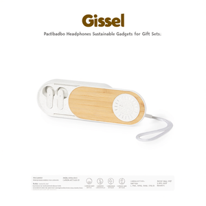 Cuffie in Bambù Gissel, Gadget Sostenibili per Set Regalo - Product Image 2