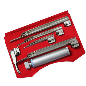 Ensemble de laryngoscope en acier inoxydable de haute qualité Diagnostic de la gorge Instrument chirurgical de haute qualité Ensemble de laryngoscope - Product Image 2
