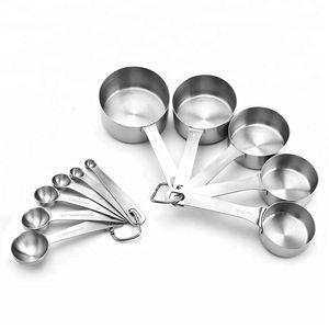 Food Safe Stainless Steel <b>Measuring</b> <b>Cup</b> <b>Set</b> With Strong Handles Perfect For Daily Baking Cooking And Kitchen Measurement Use - Product Image 5