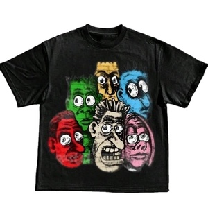 T-shirt à manches courtes pour hommes et femmes, streetwear ample Hip Hop décontracté, unisexe, été, coton, surdimensionné - Product Image 5