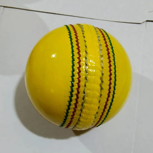 Sumroos-Pelota de críquet de cuero de alta calidad cosida a mano, sin sello, color amarillo, tamaño 7,2, logotipo personalizable, uso al aire libre - Product Image 1