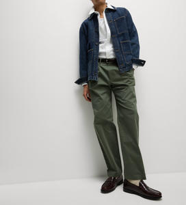 Chaqueta Vaquera para Hombre, Diseño de Moda 2026, Alta Calidad, Cuello Alto, Logotipo Frontal, Reversible, Forro Polar, Hecho a Medida, Venta al Por Mayor - Product Image 1