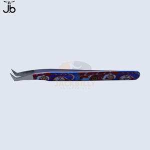 Pince à épiler Diamond Grip Extension de cils Pince à épiler Bon marché Meilleure qualité Acier inoxydable Logo personnalisé accepté - Product Image 6