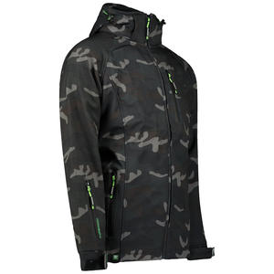 Vêtements de voyage confortables veste coupe-vent Softshell à capuche réglable pour hommes vente en gros veste coupe-vent Active & Travelwear - Product Image 3