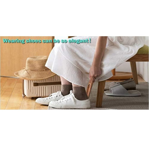 Portátil 15 pulgadas de largo zapato de madera cuerno personas mayores hombres mujeres niños bota cuchara/bota cuerno bucle Color marrón - Product Image 4