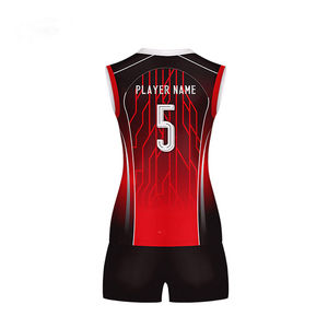 เครื่องแบบวอลเลย์บอลซับลิเมชันขนาดปกติของลูกค้าที่นิยมใช้กันมากที่สุด - Product Image 3