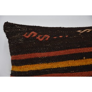 พรมขนสัตว์ถักสีน้ำตาล12X24นิ้วหมอนถักลายวินเทจ - Product Image 2