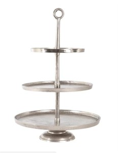 Gorgeous Floral Style Aluminium Cake Stand Dishwasher <b>Safe</b> for Home and Party Use-Premium Cake <b>Tools</b> - Product Image 1