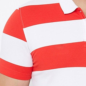 เสื้อยืดโปโลลำลองผู้ชายสีพื้นแขนสั้นผ้าถักขนาดพลัสไซส์ปรับแต่งได้สำหรับฤดูร้อน - Product Image 4