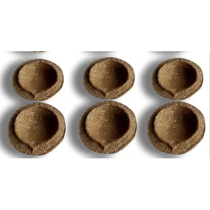 Diya en coco fait main, forme ronde, personnalisable pour l'éclairage nocturne de Deepavali, fournisseur en gros, Diya en fumier de vache - Product Image 1