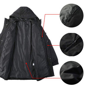 Chaquetas Acolchadas Largas para Hombre de Alta Calidad, Cuello Alto, para Invierno, con Impresión de Logotipo Personalizada, Estilo Casual Ecológico - Product Image 6