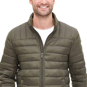 Custom Men's <b>Winter</b> Streetwear Puffer <b>Jacket</b> Fashion Style with Stand Collar and Warm <b>Waterproof</b> Canvas Fabric Wholesale - Product Image 5