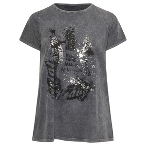 T-shirts pour femmes en toile éponge épaisse de haute qualité 340gsm 100% coton solide unisexe surdimensionné Vintage bouffée impression personnalisée - Product Image 1