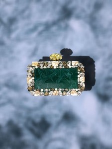 Fabriqué à la main Designer Résine Floral Embelli Pochette Fermoir Fermeture Confort Style Cadeau pour Demoiselles D'honneur pour Automne Hiver - Product Image 4