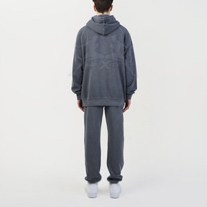Survêtement léger pour hommes avec ceinture réglable Ensemble de survêtement respirant avec veste à manches longues et bas de jogging - Product Image 2