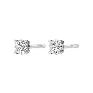 Elysian <b>Square</b> <b>Diamond</b> Stud <b>Earrings</b> - Product Image 2
