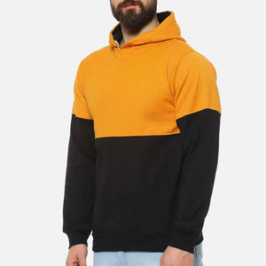 Vente en gros de sweat-shirts à capuche surdimensionnés pour hommes avec logo personnalisé, en coton molletonné uni, à épaules tombantes, style streetwear - Product Image 3
