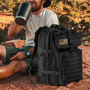 45L Waterproof Tactical Backpack Rucksack Molle Hiking <b>Pack</b> Camping Travel Daypack - Product Image 5