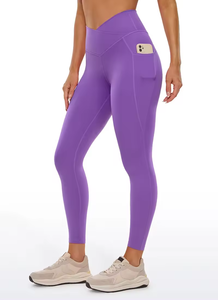 Sport Fitness Yoga Leggings Haute Qualité Couleurs Solides Pantalon D'entraînement Adulte Taille Haute Pêche Butt Yoga Pantalon Yoga - Product Image 6