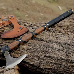 ขวานมีเคราโทมาฮอว์กแบบปรับแต่งได้ขวานที่ได้รับแรงบันดาลใจจากราญจ์โลธบรอคสำหรับคอสเพลย์และการตั้งแคมป์เกรดอุตสาหกรรม - Product Image 6